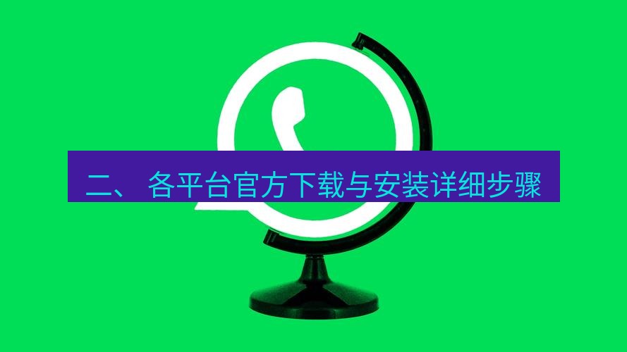 whatsapp官网 二、 各平台官方下载与安装详细步骤